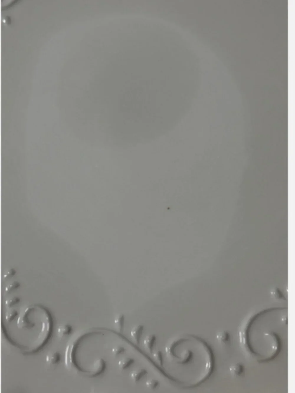 Majoliche Jessica Italian Cake Stand White Scalloped Pedestal 11.5